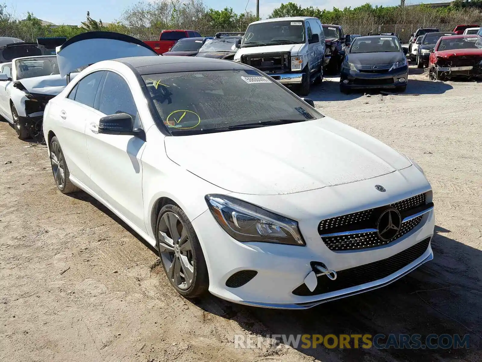 1 Photograph of a damaged car WDDSJ4EB8KN699381 MERCEDES-BENZ C CLASS 2019