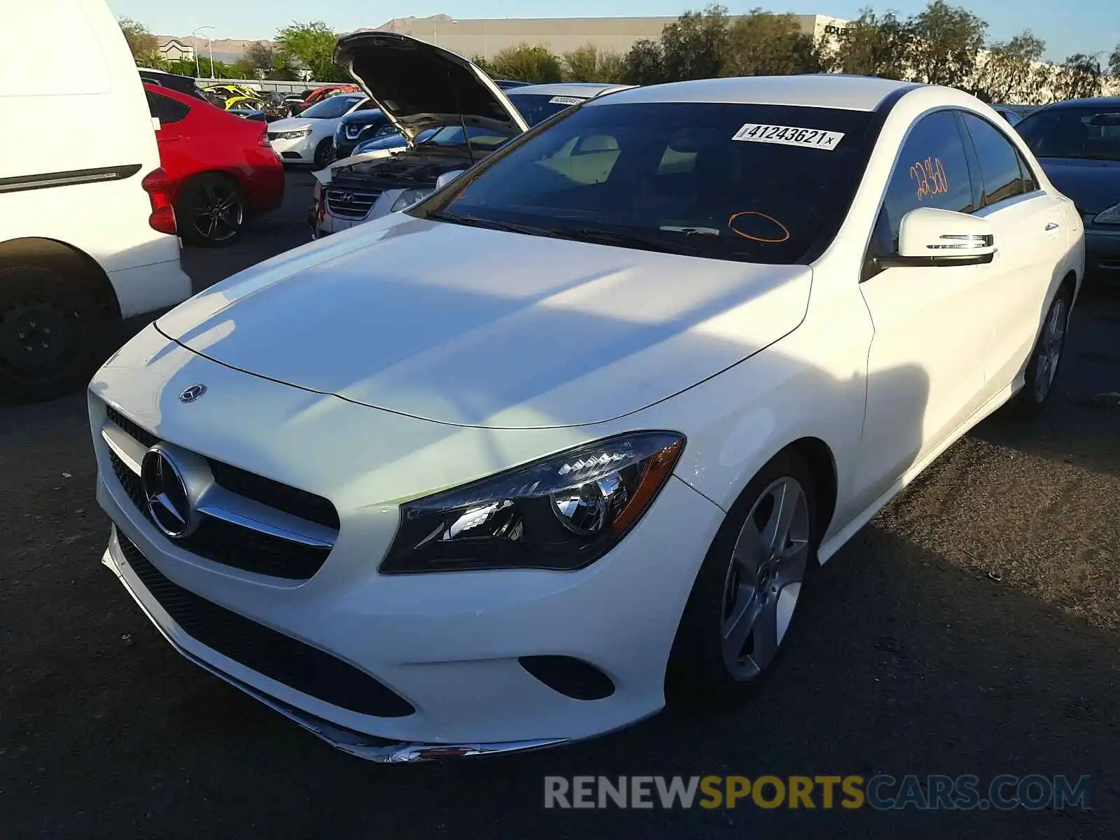 2 Photograph of a damaged car WDDSJ4EB8KN701128 MERCEDES-BENZ C CLASS 2019