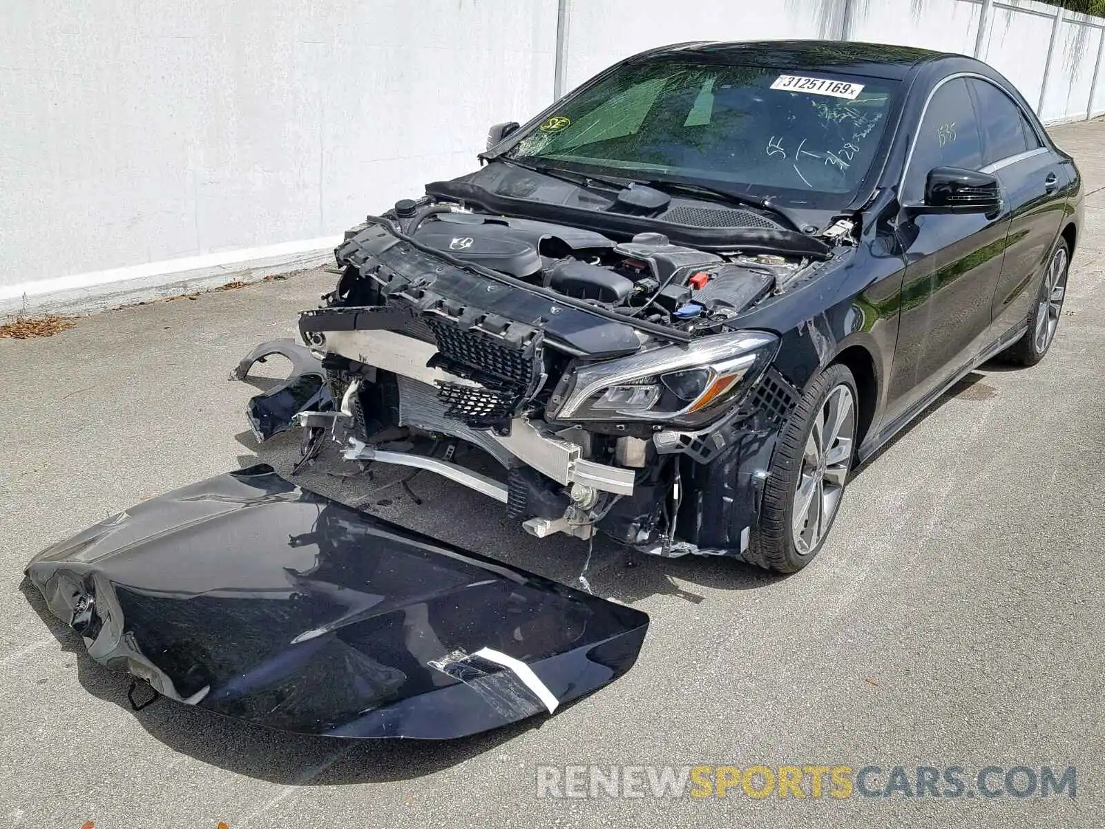 2 Photograph of a damaged car WDDSJ4EB8KN703087 MERCEDES-BENZ C CLASS 2019