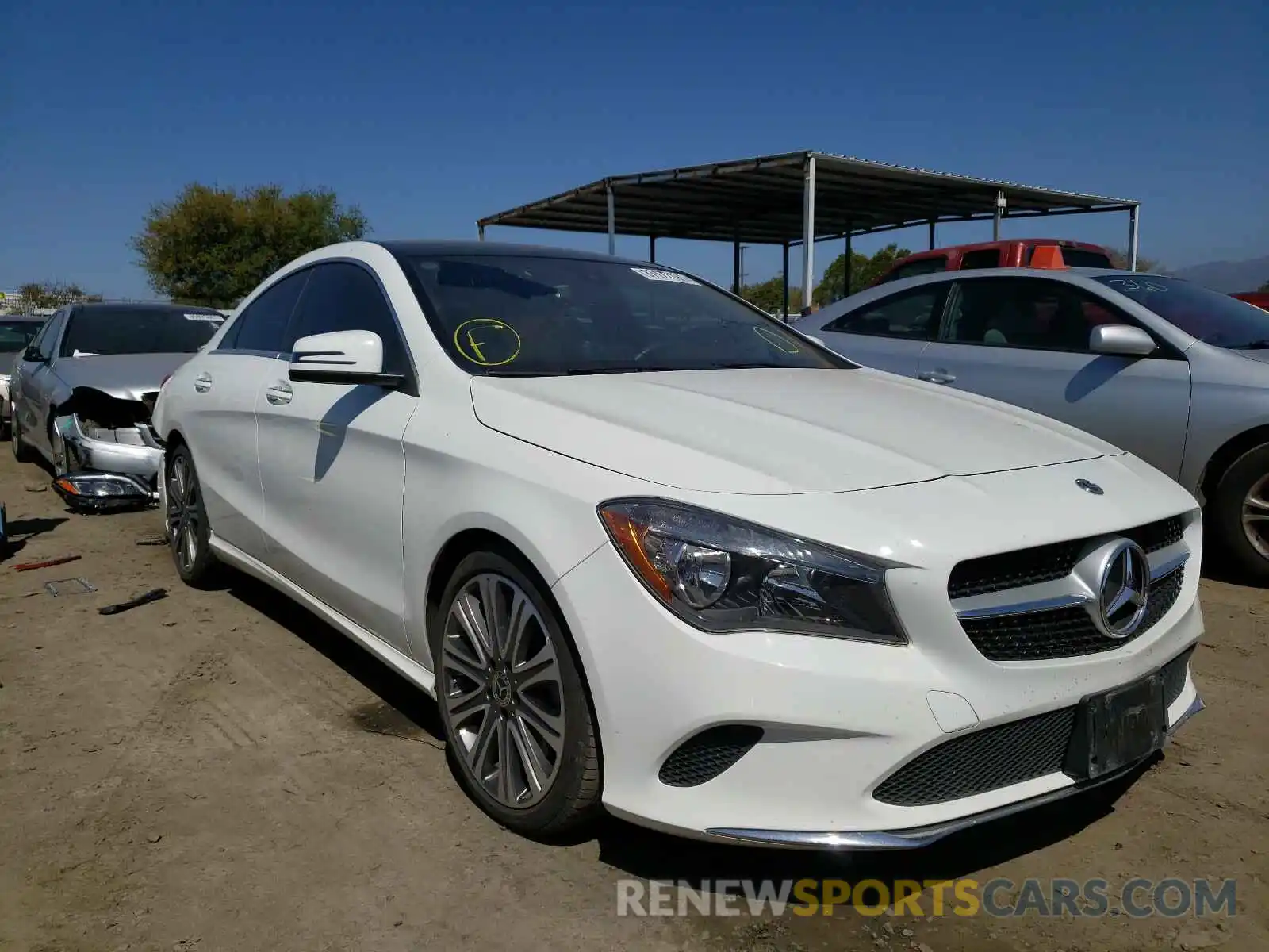 1 Photograph of a damaged car WDDSJ4EB8KN705860 MERCEDES-BENZ C CLASS 2019