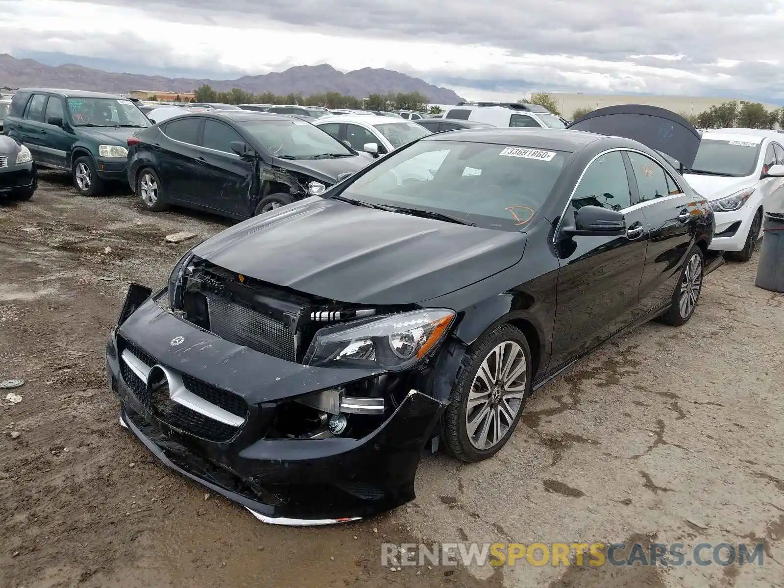 2 Photograph of a damaged car WDDSJ4EB8KN712730 MERCEDES-BENZ C CLASS 2019