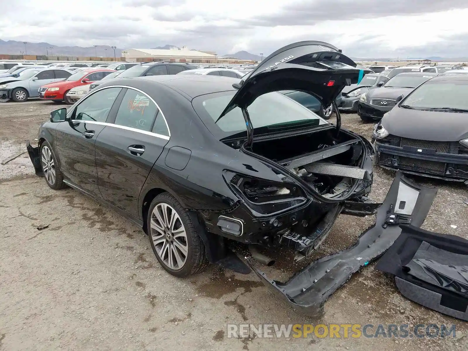 3 Photograph of a damaged car WDDSJ4EB8KN712730 MERCEDES-BENZ C CLASS 2019