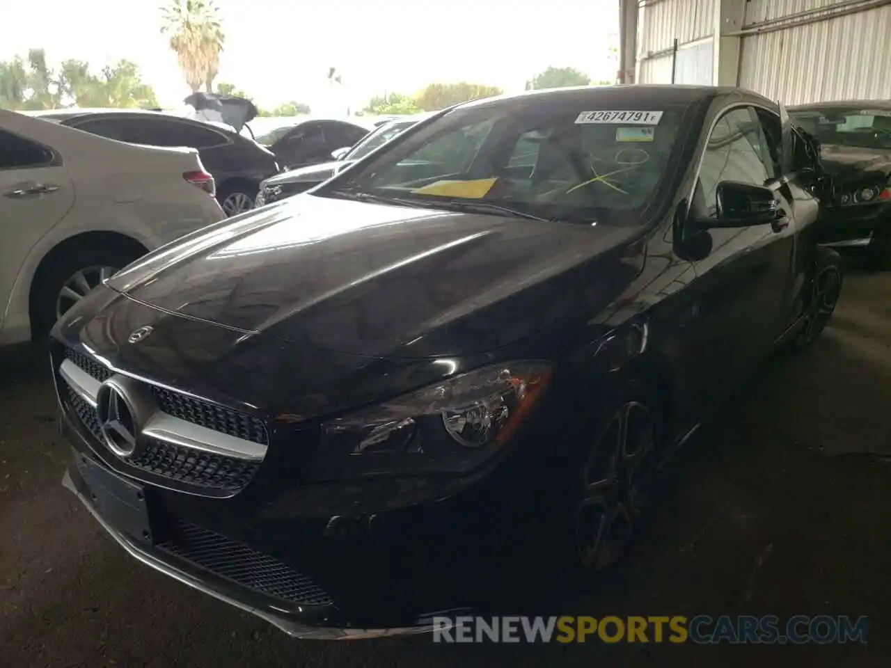 2 Photograph of a damaged car WDDSJ4EB8KN729981 MERCEDES-BENZ C CLASS 2019