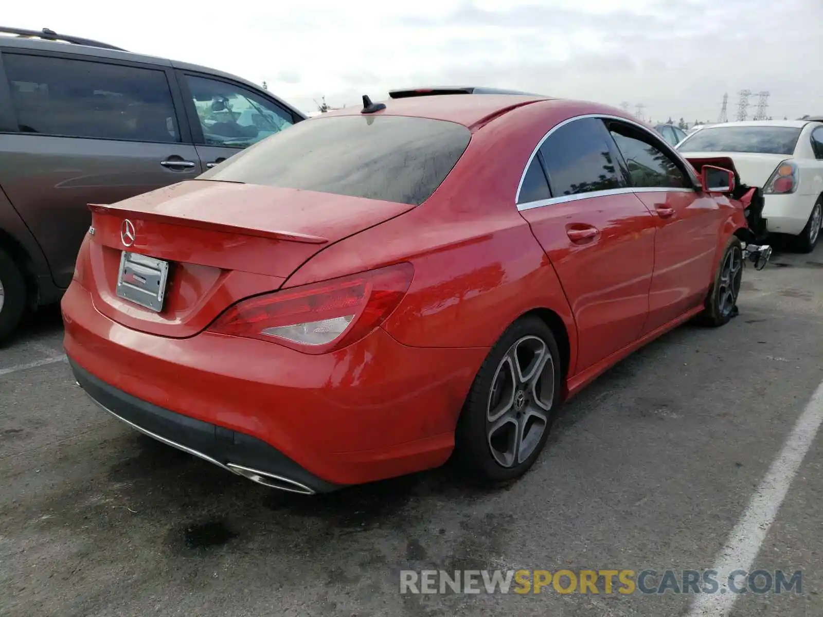 4 Photograph of a damaged car WDDSJ4EB8KN732637 MERCEDES-BENZ C CLASS 2019