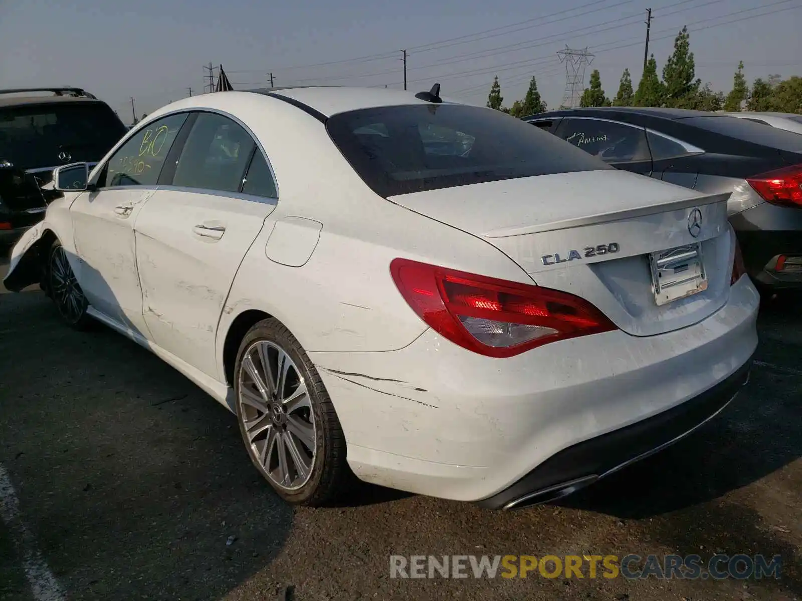 3 Photograph of a damaged car WDDSJ4EB8KN741368 MERCEDES-BENZ C CLASS 2019