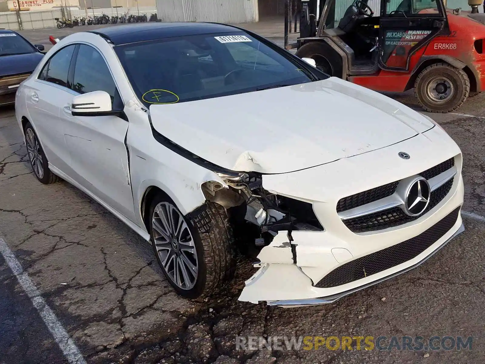 1 Photograph of a damaged car WDDSJ4EB8KN742942 MERCEDES-BENZ C CLASS 2019