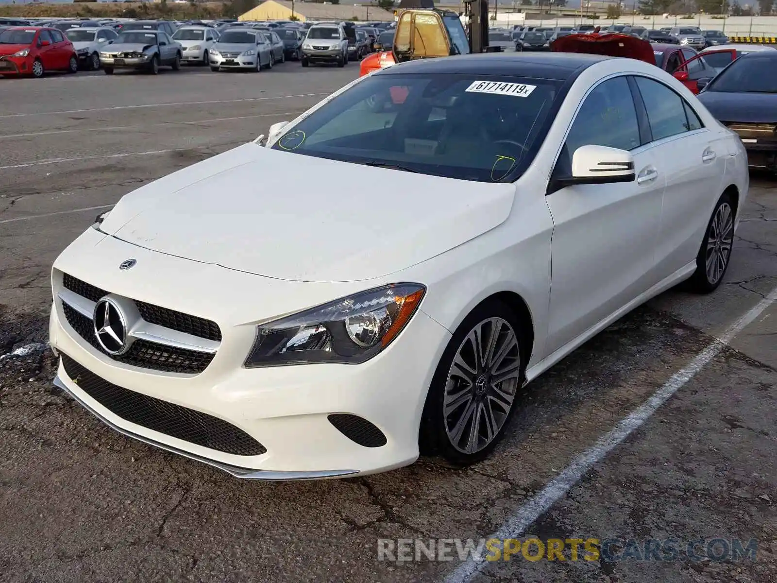 2 Photograph of a damaged car WDDSJ4EB8KN742942 MERCEDES-BENZ C CLASS 2019