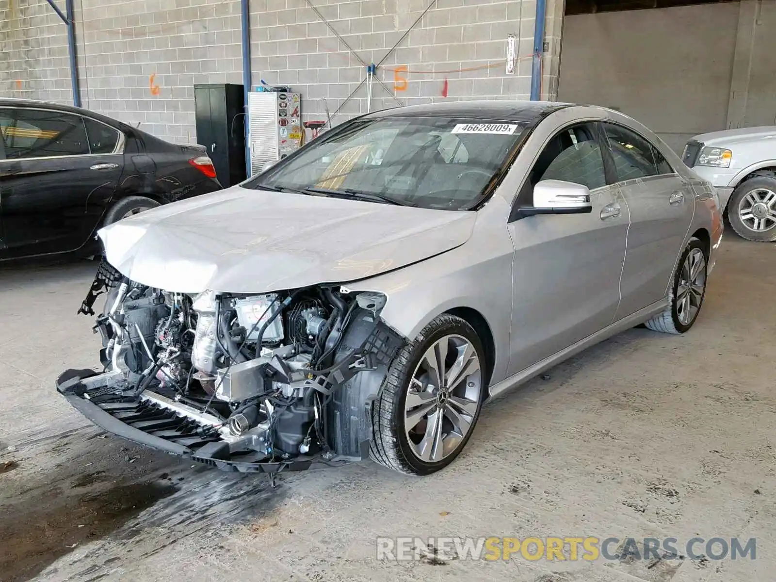 2 Photograph of a damaged car WDDSJ4EB8KN751267 MERCEDES-BENZ C CLASS 2019