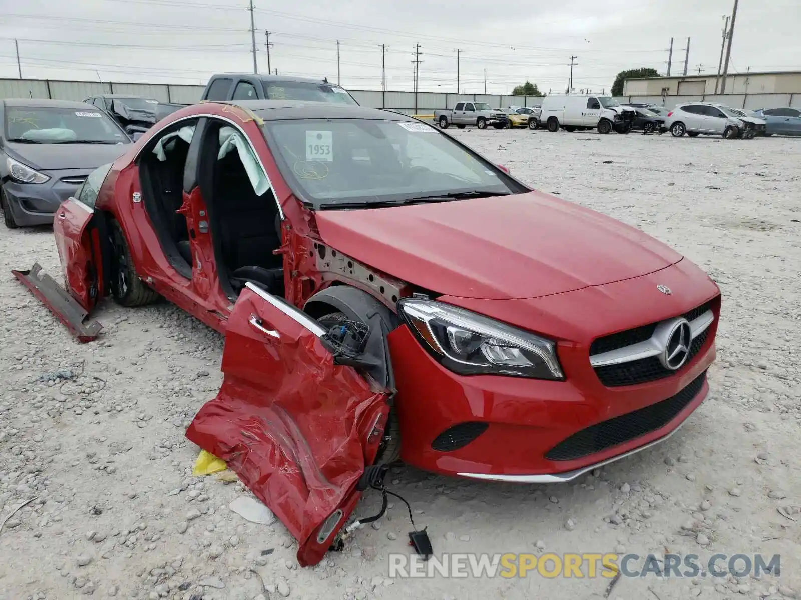 1 Фотография поврежденного автомобиля WDDSJ4EB8KN775259 MERCEDES-BENZ C CLASS 2019