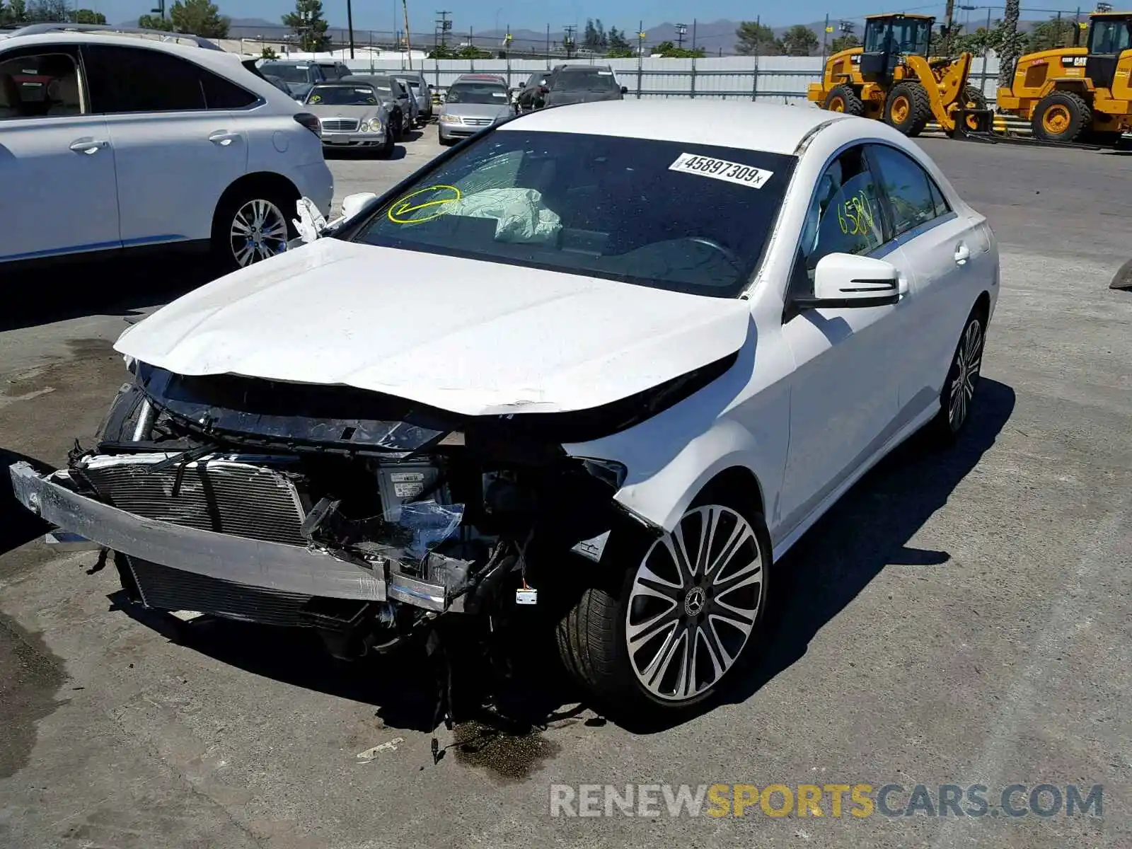 2 Photograph of a damaged car WDDSJ4EB9KN711571 MERCEDES-BENZ C CLASS 2019