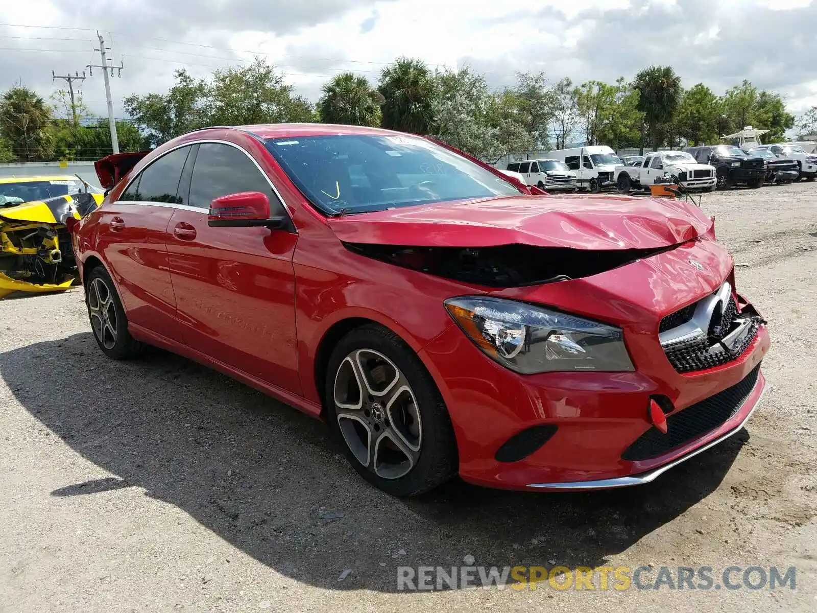 1 Photograph of a damaged car WDDSJ4EB9KN724367 MERCEDES-BENZ C CLASS 2019