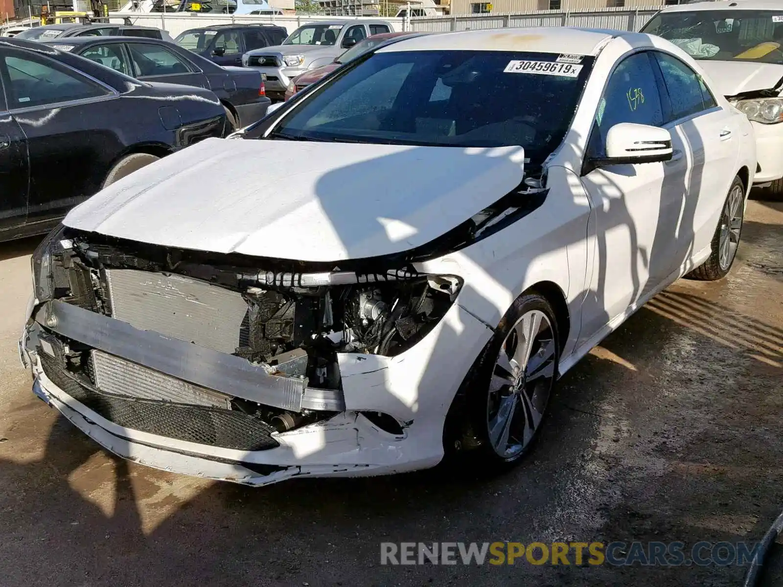 2 Photograph of a damaged car WDDSJ4EB9KN724496 MERCEDES-BENZ C CLASS 2019