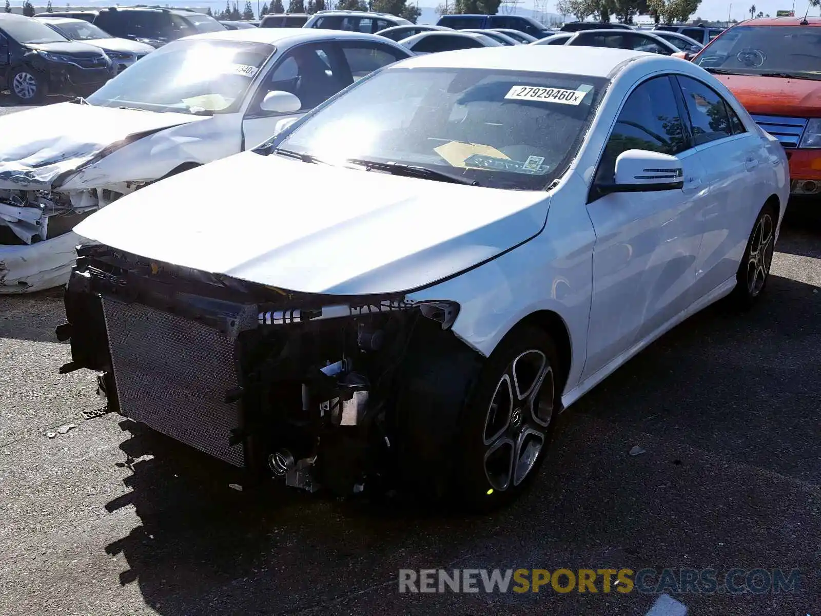 2 Photograph of a damaged car WDDSJ4EB9KN741248 MERCEDES-BENZ C CLASS 2019