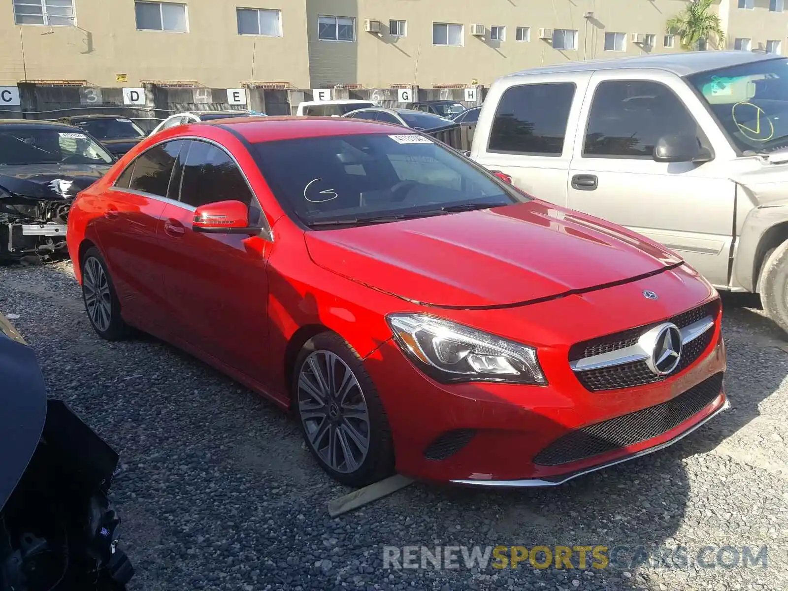 1 Photograph of a damaged car WDDSJ4EB9KN776825 MERCEDES-BENZ C CLASS 2019