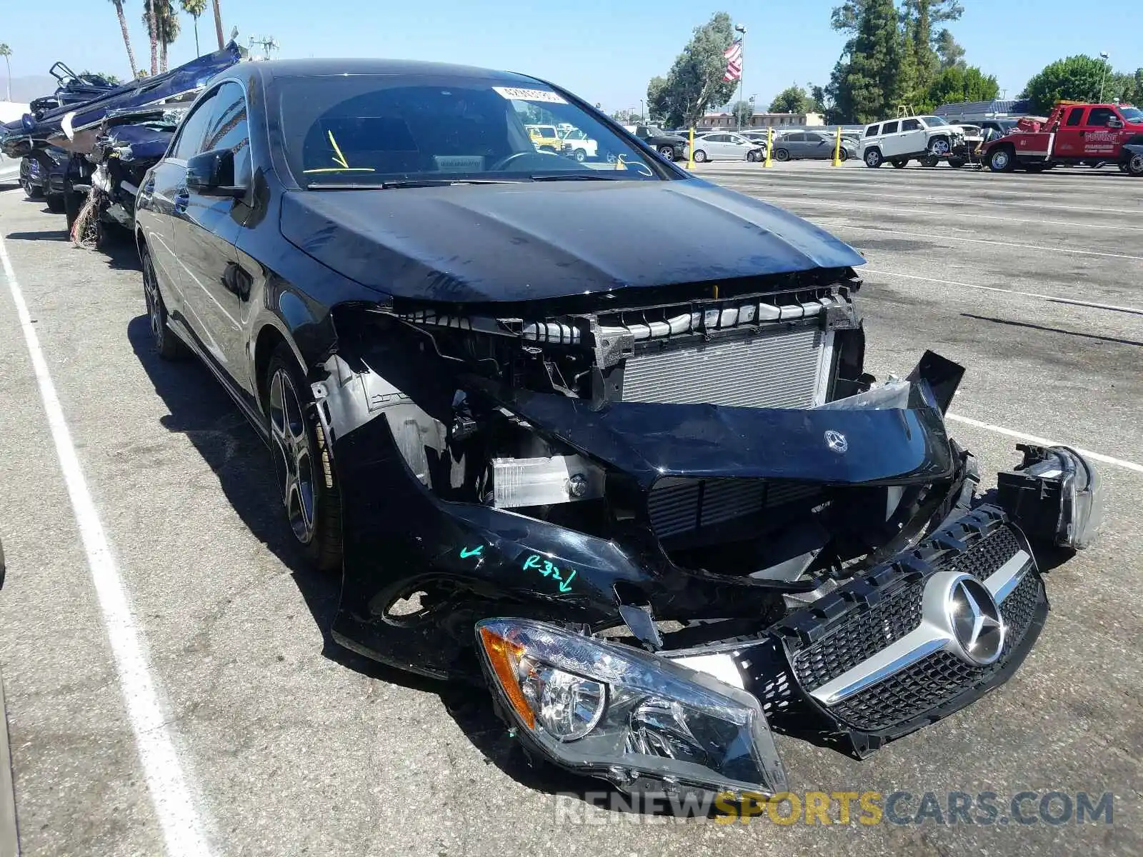 1 Photograph of a damaged car WDDSJ4EBXKN712129 MERCEDES-BENZ C CLASS 2019