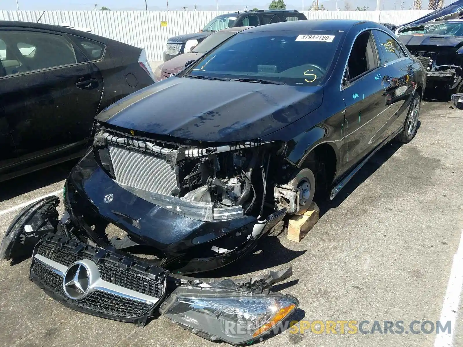 2 Photograph of a damaged car WDDSJ4EBXKN712129 MERCEDES-BENZ C CLASS 2019