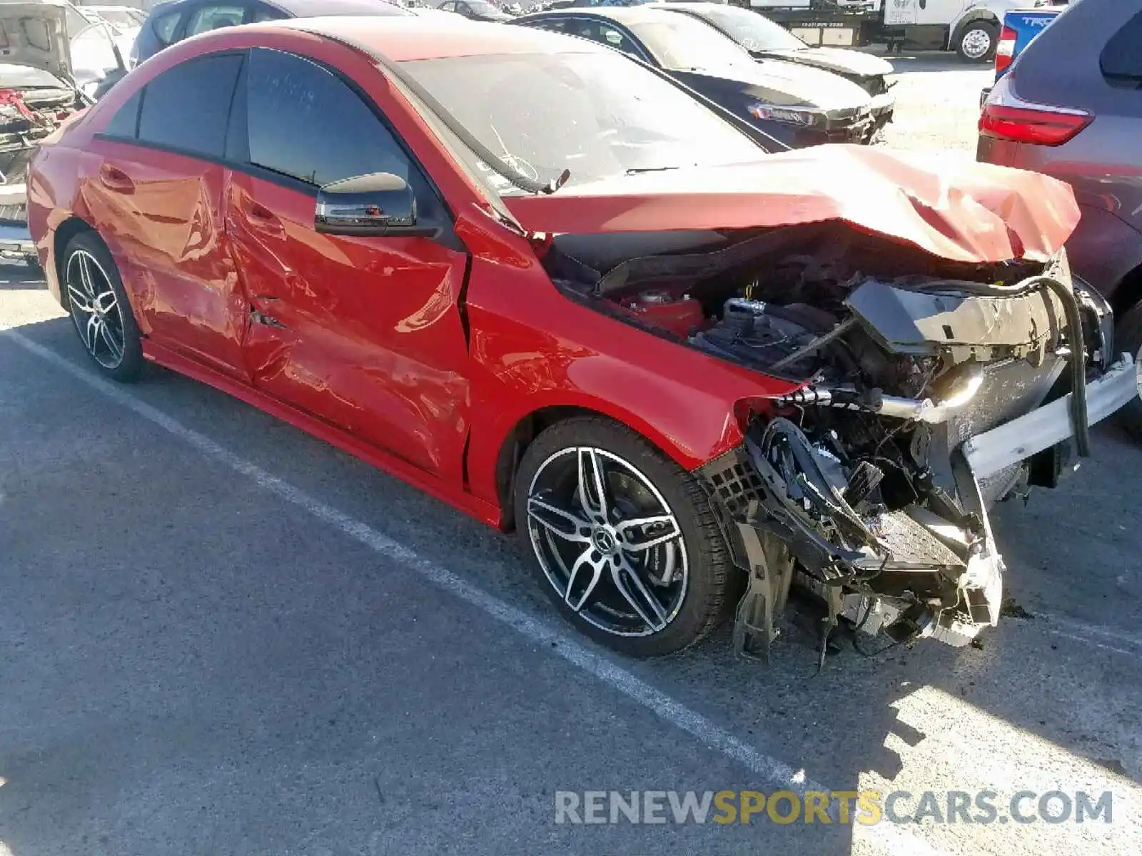 1 Photograph of a damaged car WDDSJ4EBXKN715287 MERCEDES-BENZ C CLASS 2019