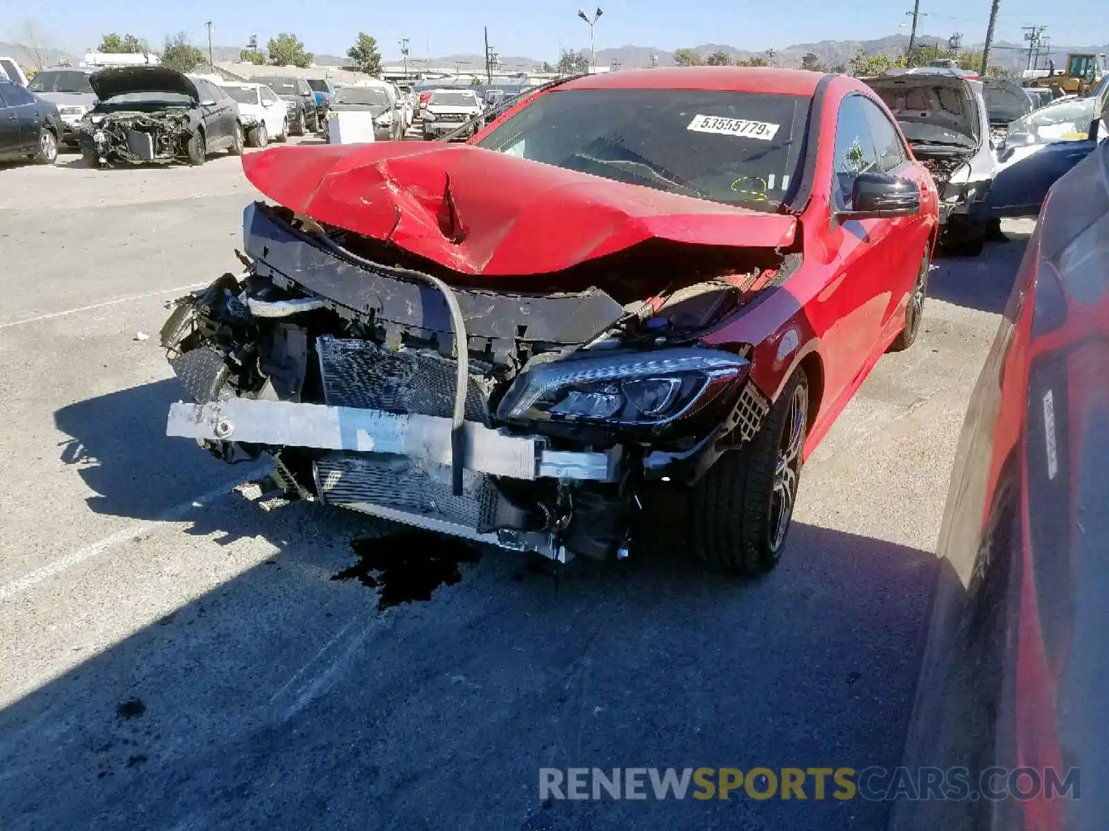 2 Photograph of a damaged car WDDSJ4EBXKN715287 MERCEDES-BENZ C CLASS 2019