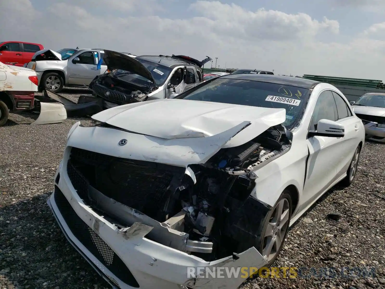2 Фотография поврежденного автомобиля WDDSJ4EBXKN739072 MERCEDES-BENZ C CLASS 2019