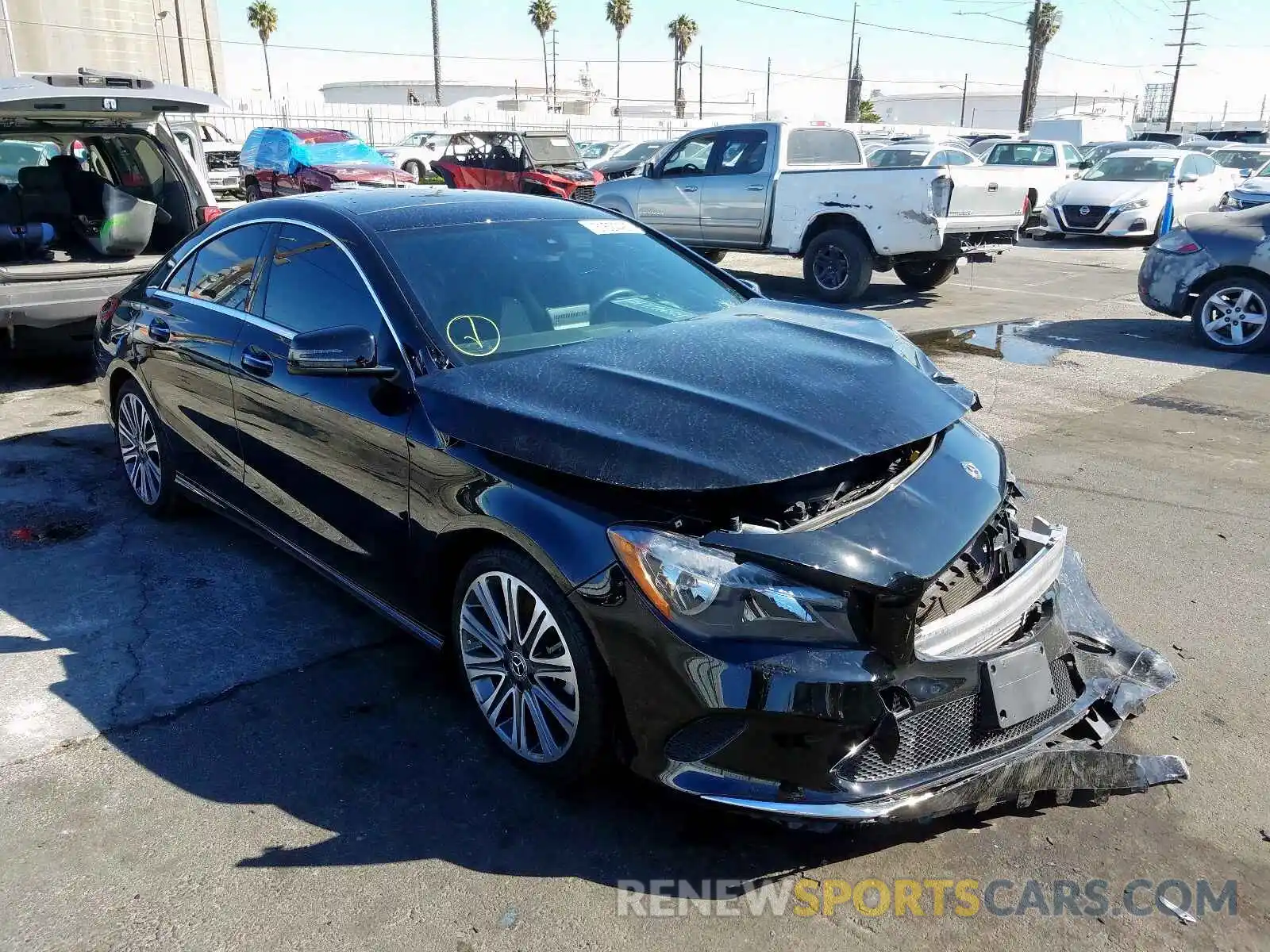 1 Photograph of a damaged car WDDSJ4EBXKN742716 MERCEDES-BENZ C CLASS 2019