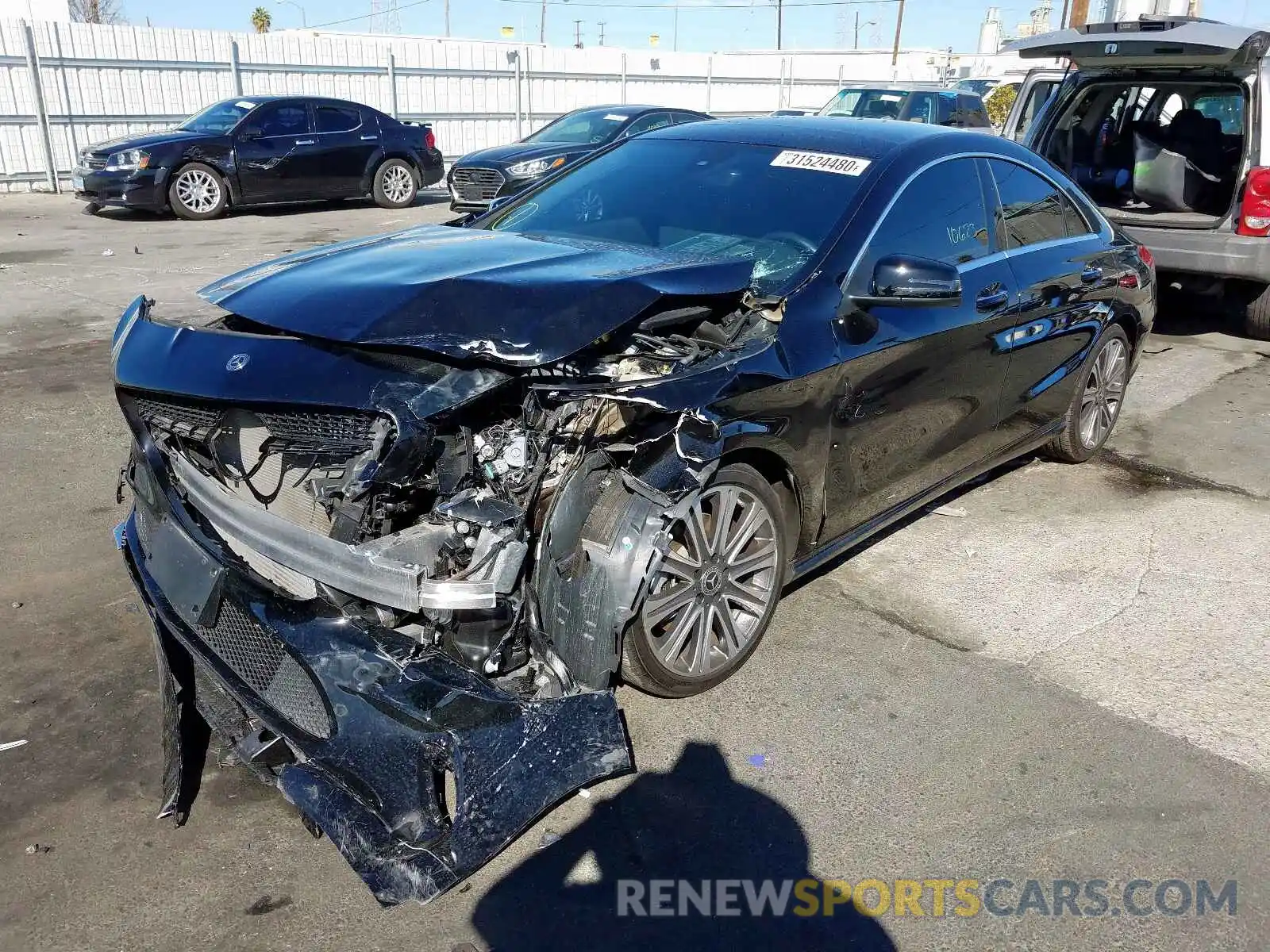 2 Photograph of a damaged car WDDSJ4EBXKN742716 MERCEDES-BENZ C CLASS 2019