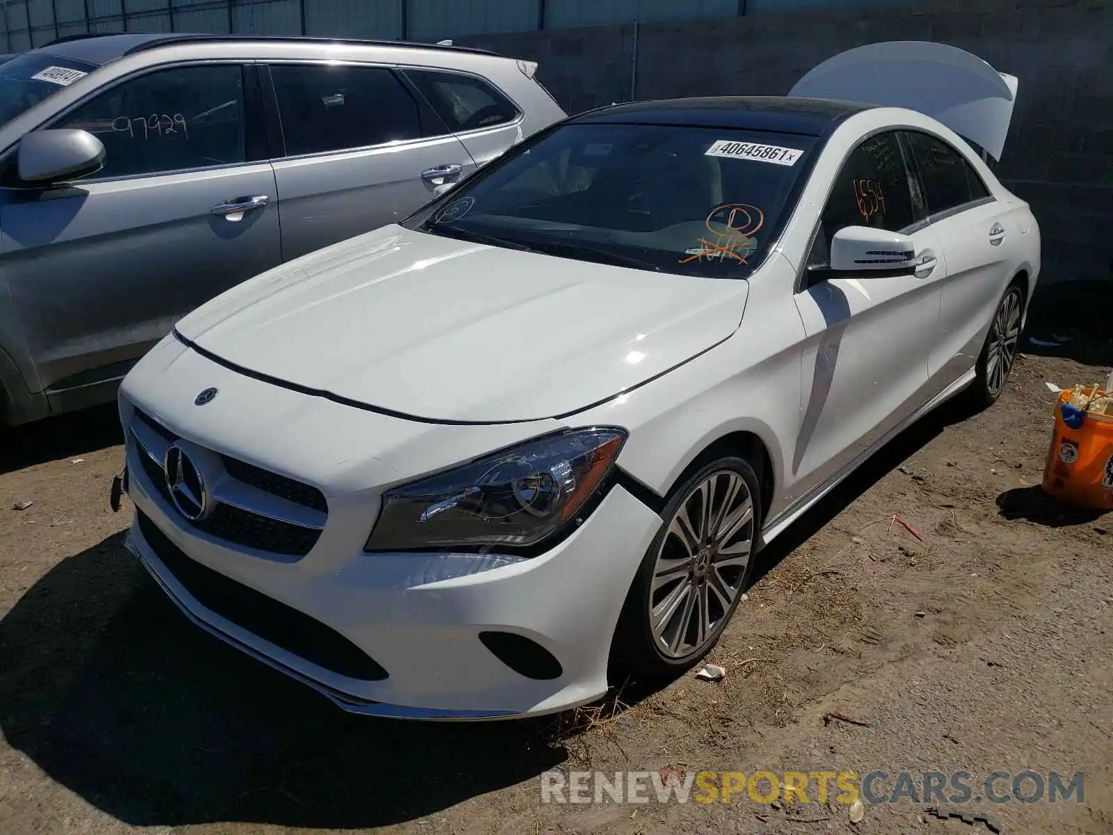 2 Photograph of a damaged car WDDSJ4EBXKN761945 MERCEDES-BENZ C CLASS 2019