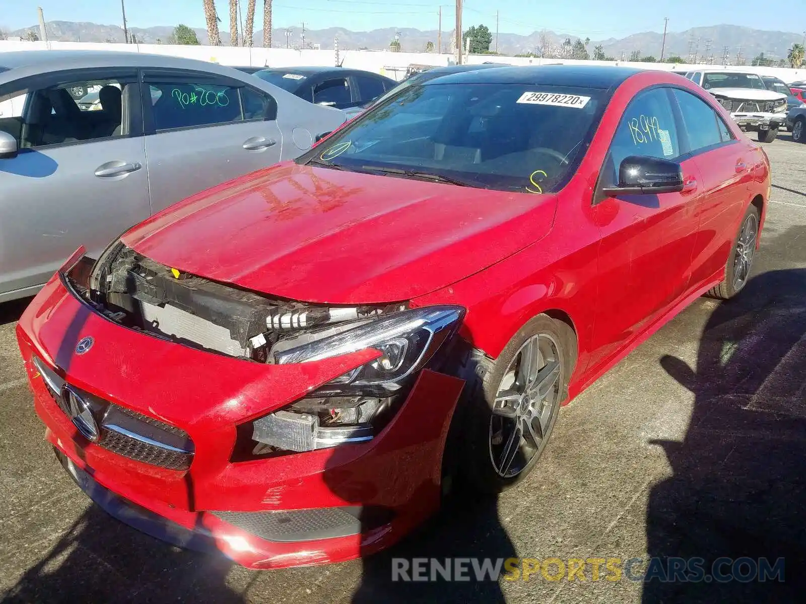 2 Photograph of a damaged car WDDSJ4EBXKN763145 MERCEDES-BENZ C CLASS 2019