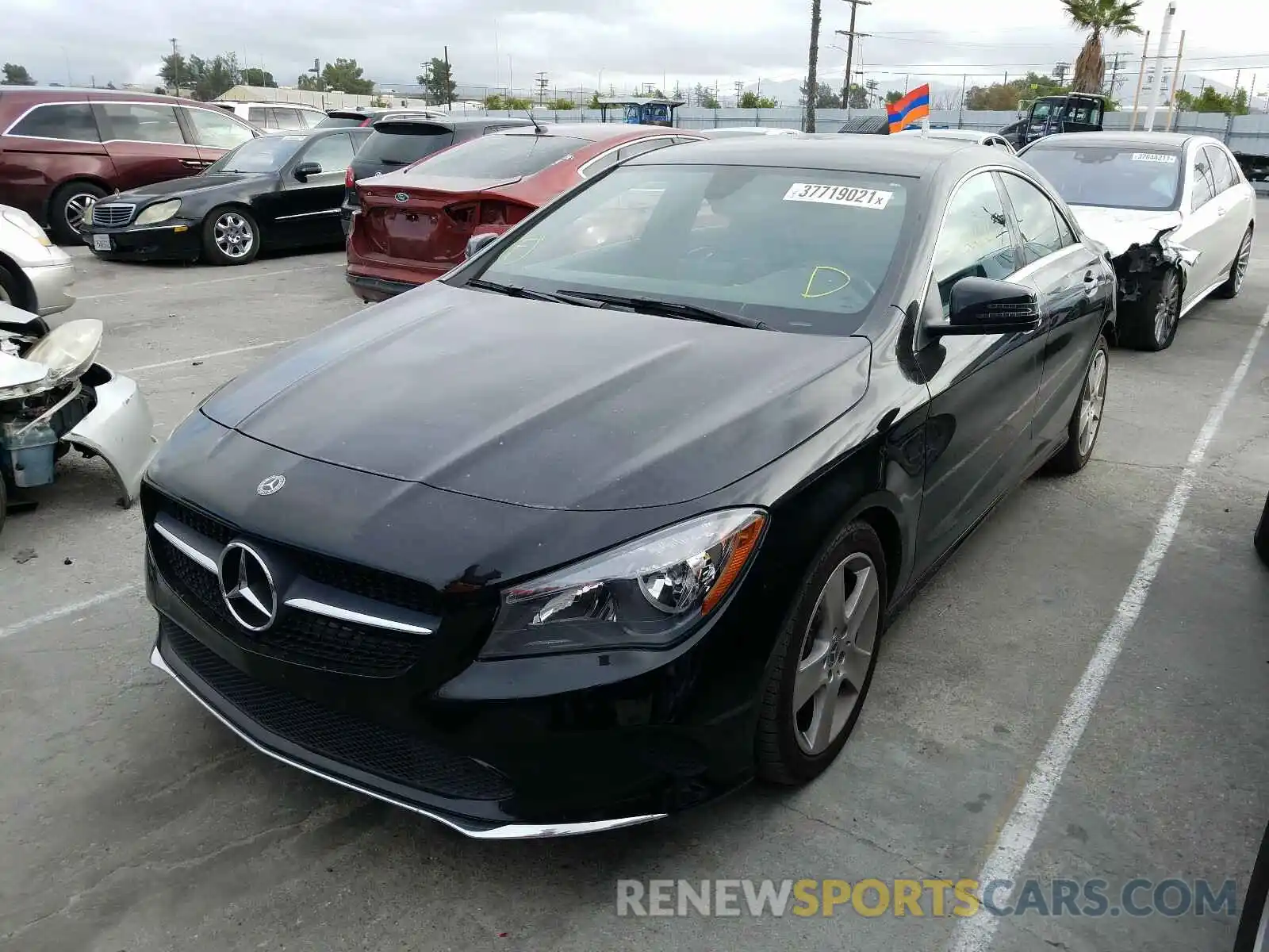 2 Photograph of a damaged car WDDSJ4EBXKN767647 MERCEDES-BENZ C CLASS 2019