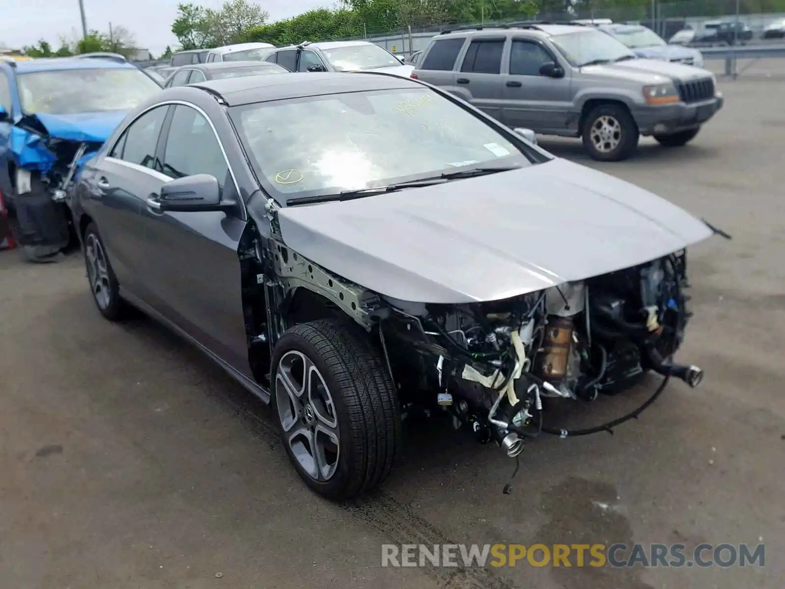 1 Photograph of a damaged car WDDSJ4GB0KN754306 MERCEDES-BENZ C CLASS 2019