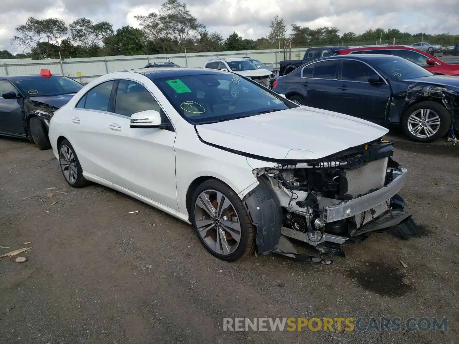 1 Photograph of a damaged car WDDSJ4GB1KN739166 MERCEDES-BENZ C CLASS 2019