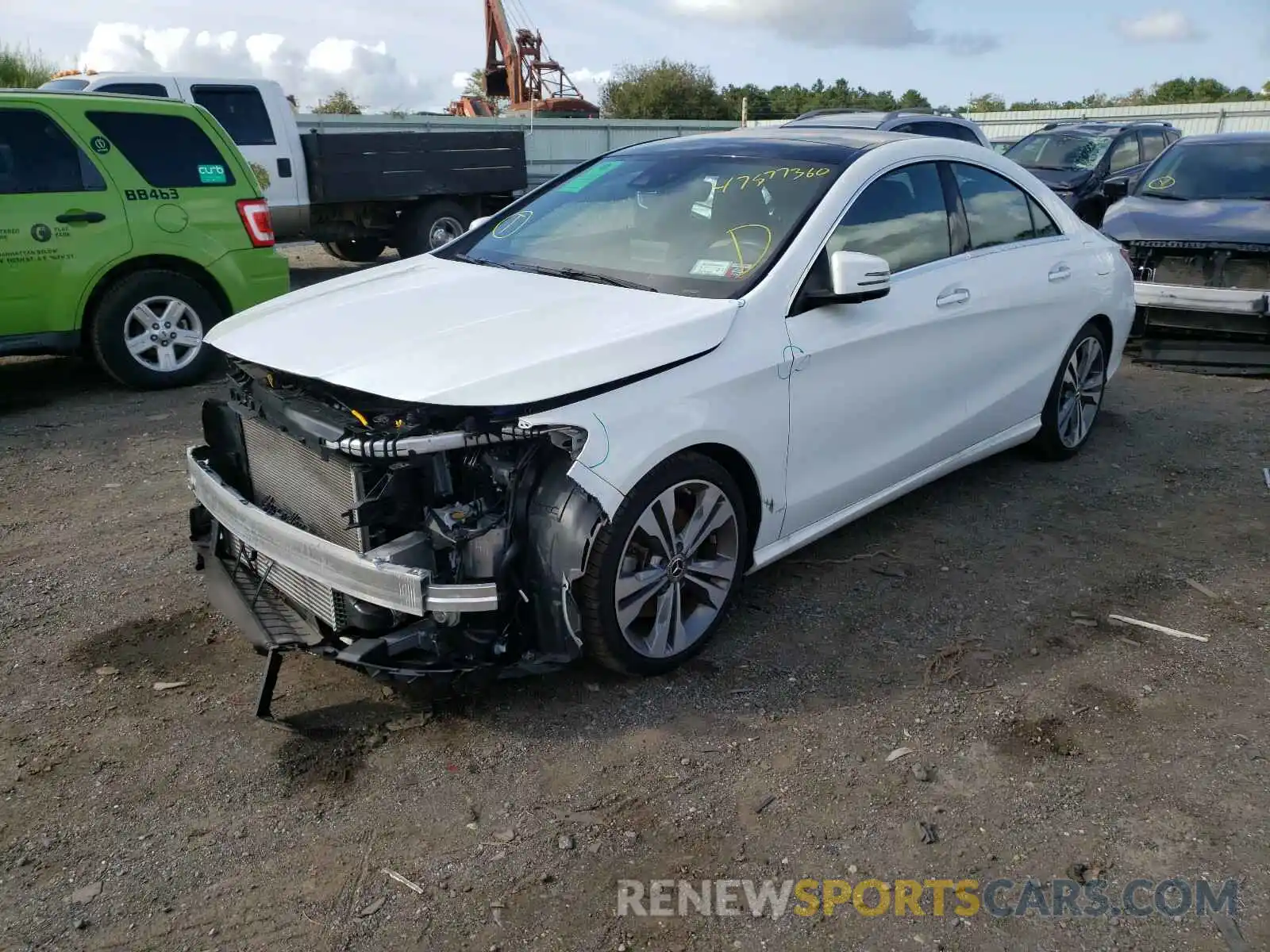 2 Photograph of a damaged car WDDSJ4GB1KN739166 MERCEDES-BENZ C CLASS 2019