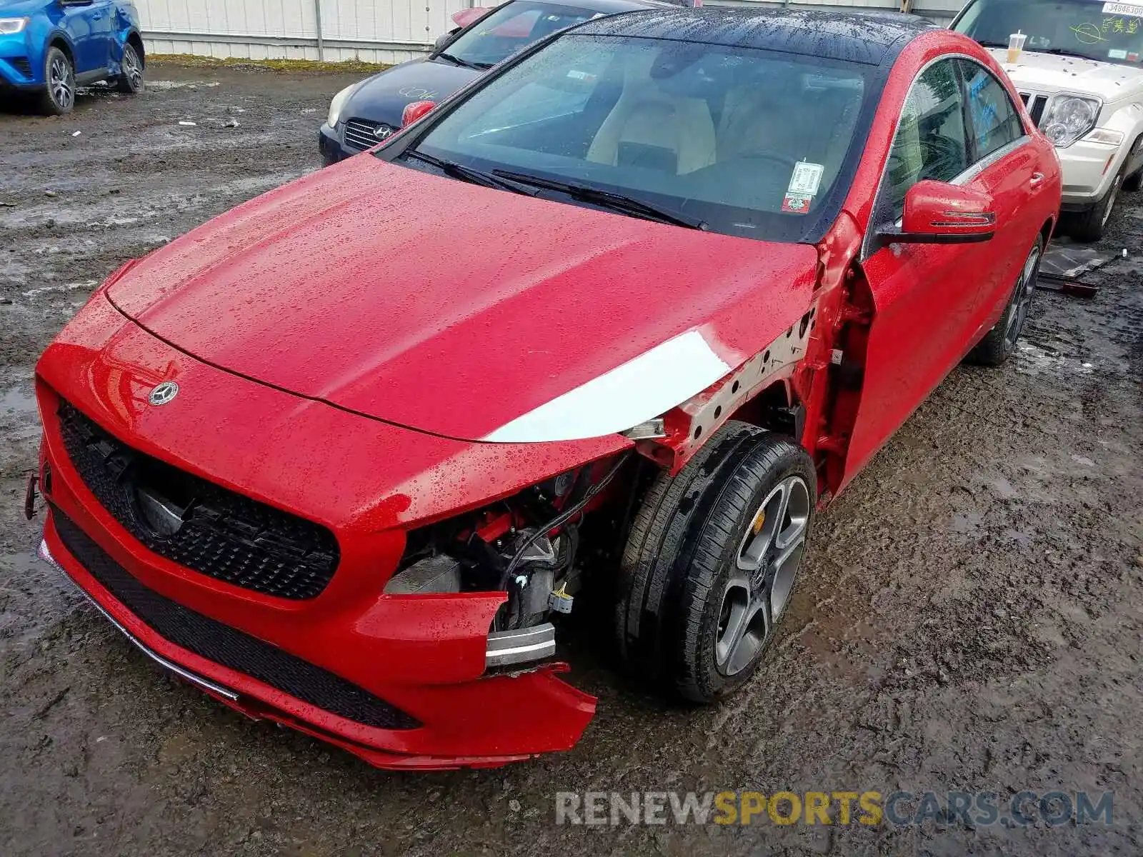 2 Photograph of a damaged car WDDSJ4GB1KN749132 MERCEDES-BENZ C CLASS 2019