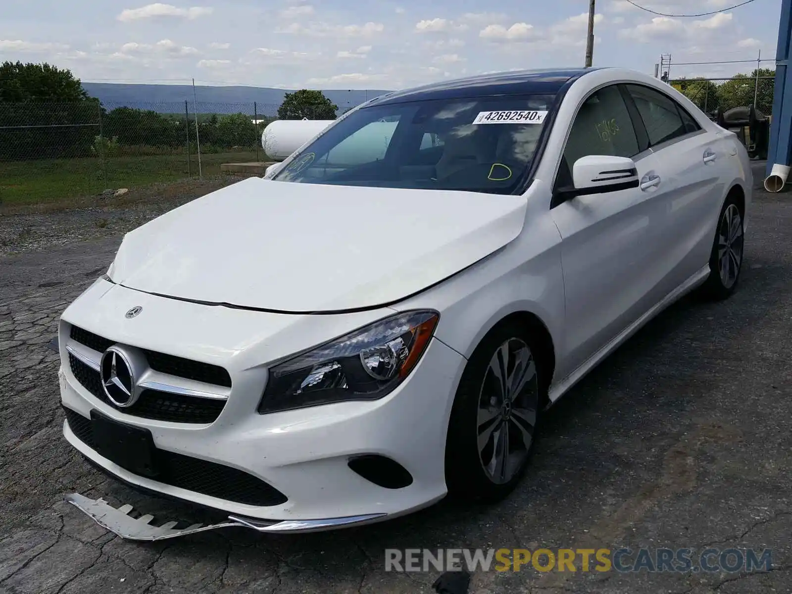 2 Photograph of a damaged car WDDSJ4GB3KN727052 MERCEDES-BENZ C CLASS 2019