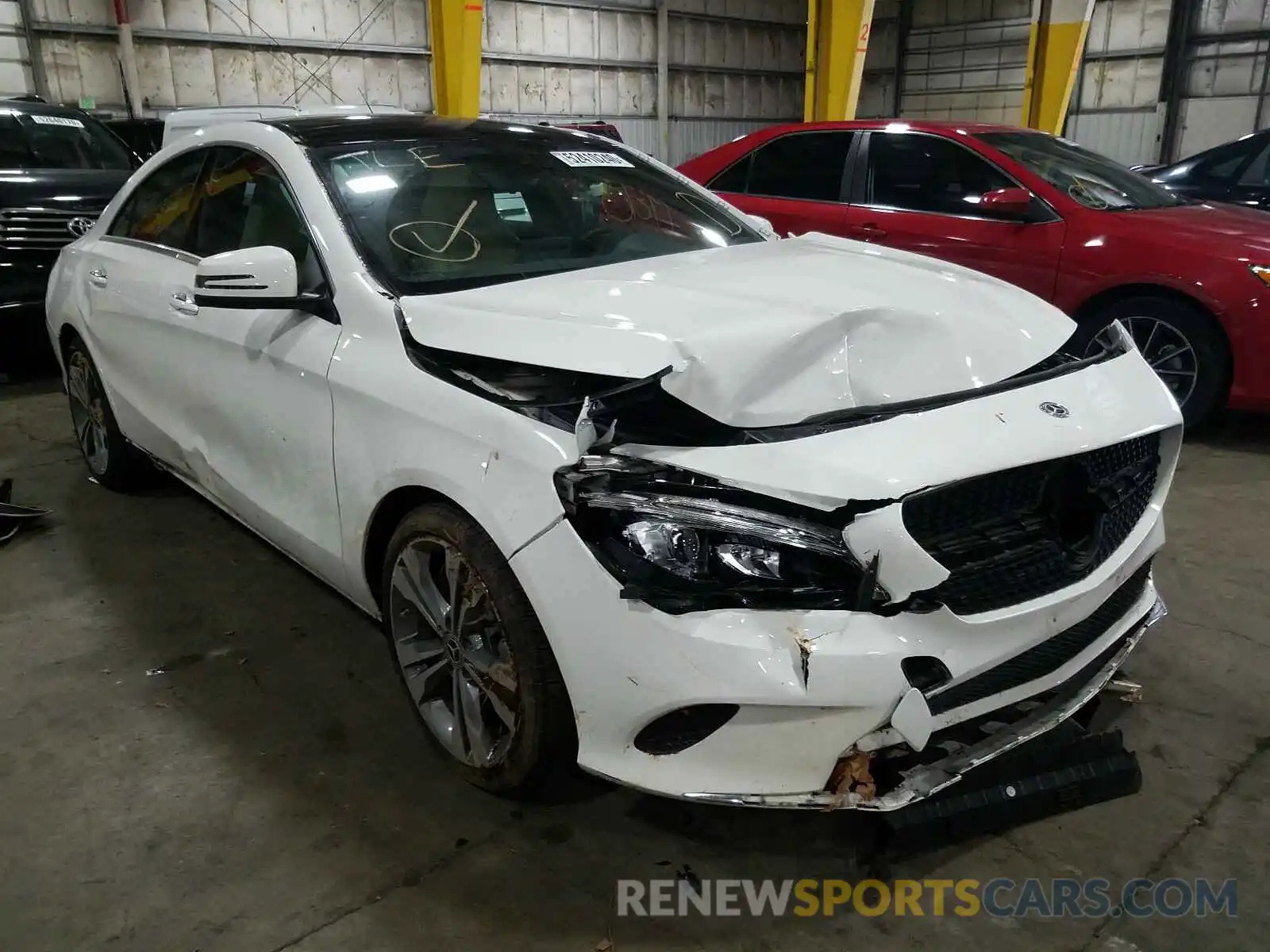 1 Photograph of a damaged car WDDSJ4GB4KN721857 MERCEDES-BENZ C CLASS 2019