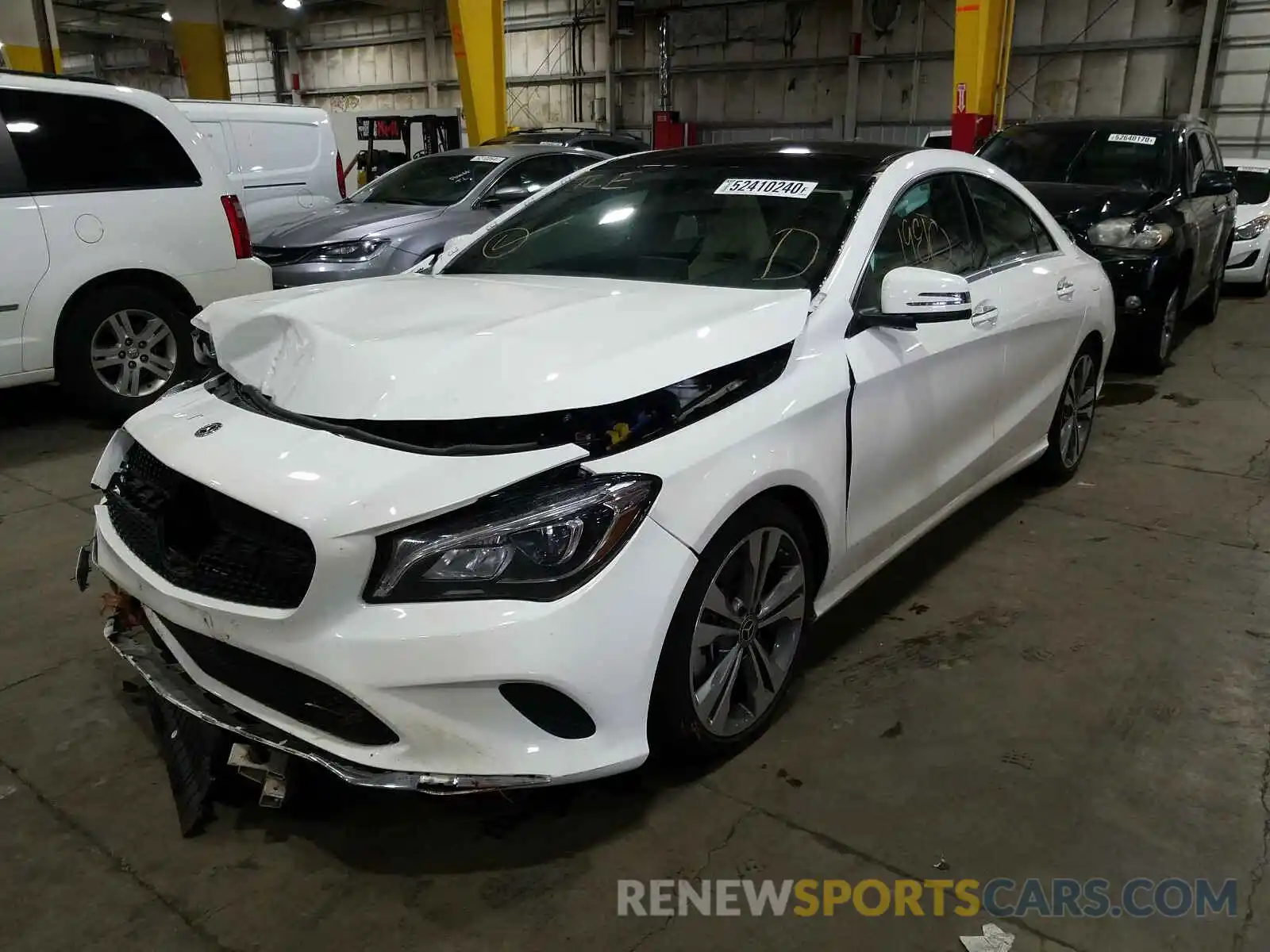 2 Photograph of a damaged car WDDSJ4GB4KN721857 MERCEDES-BENZ C CLASS 2019