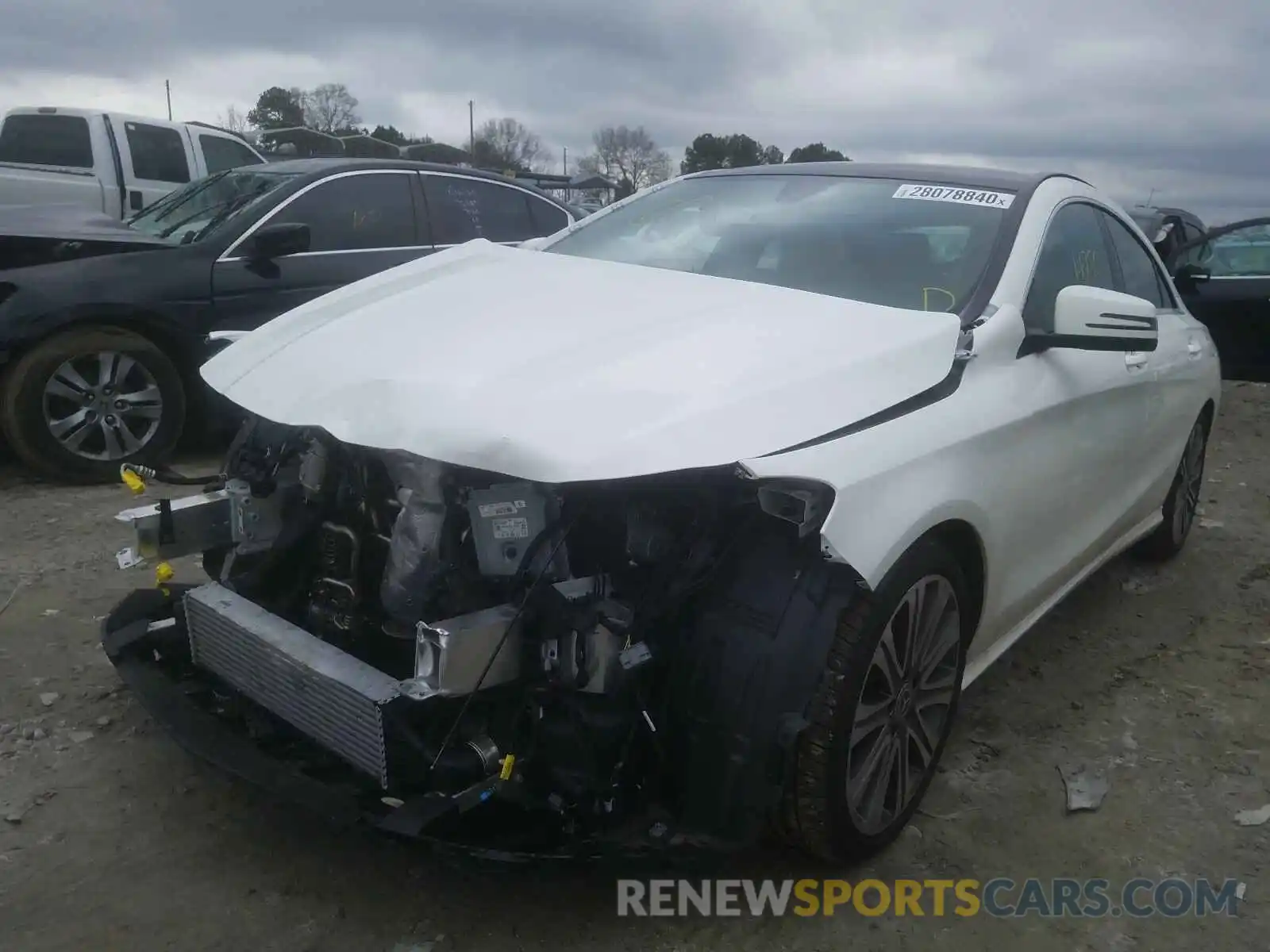 2 Photograph of a damaged car WDDSJ4GB4KN749433 MERCEDES-BENZ C CLASS 2019