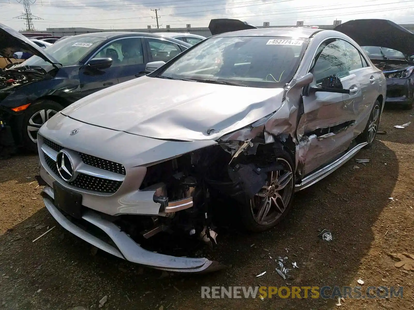 2 Photograph of a damaged car WDDSJ4GB6KN701707 MERCEDES-BENZ C CLASS 2019