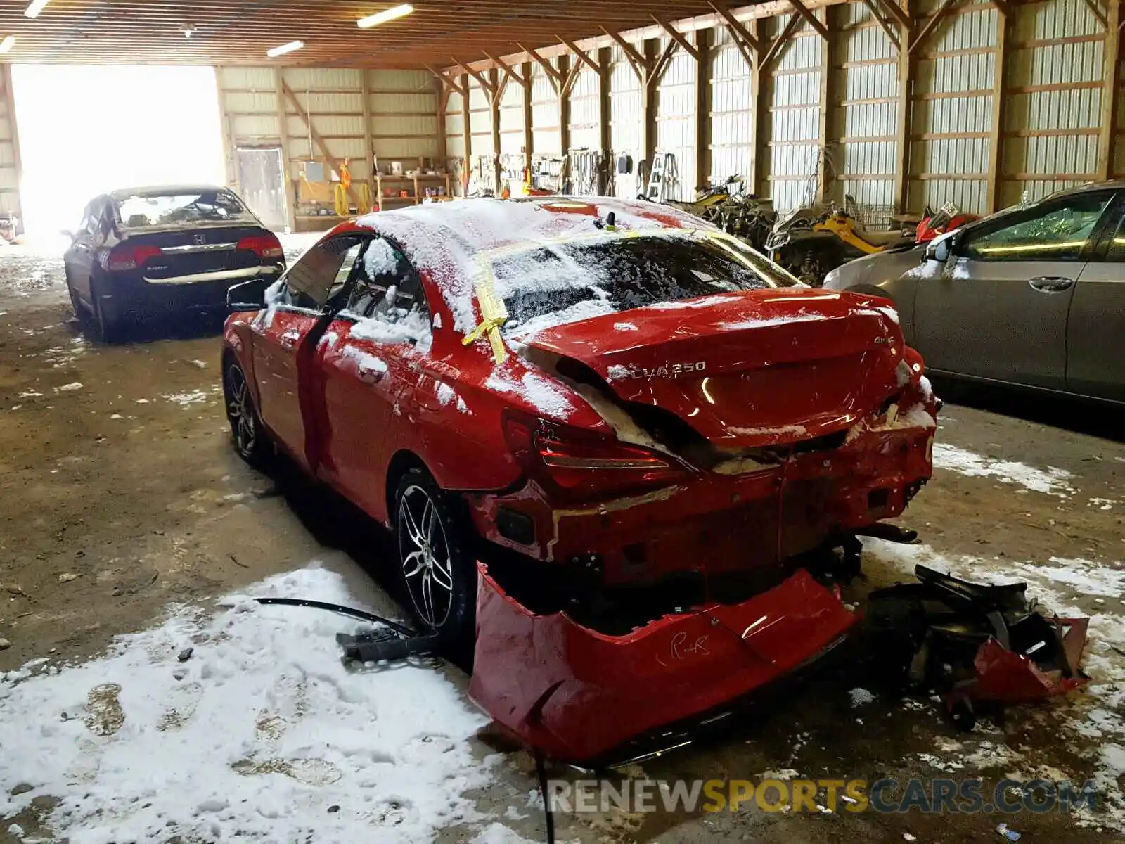 3 Photograph of a damaged car WDDSJ4GB6KN716899 MERCEDES-BENZ C CLASS 2019