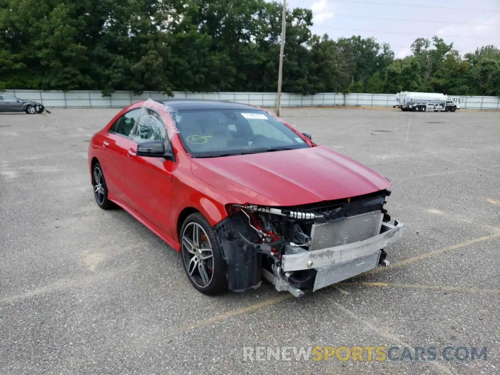 1 Photograph of a damaged car WDDSJ4GB6KN737137 MERCEDES-BENZ C CLASS 2019