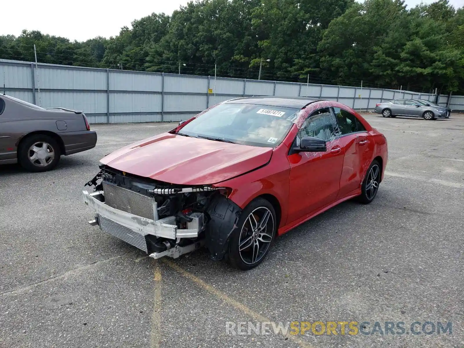 2 Photograph of a damaged car WDDSJ4GB6KN737137 MERCEDES-BENZ C CLASS 2019