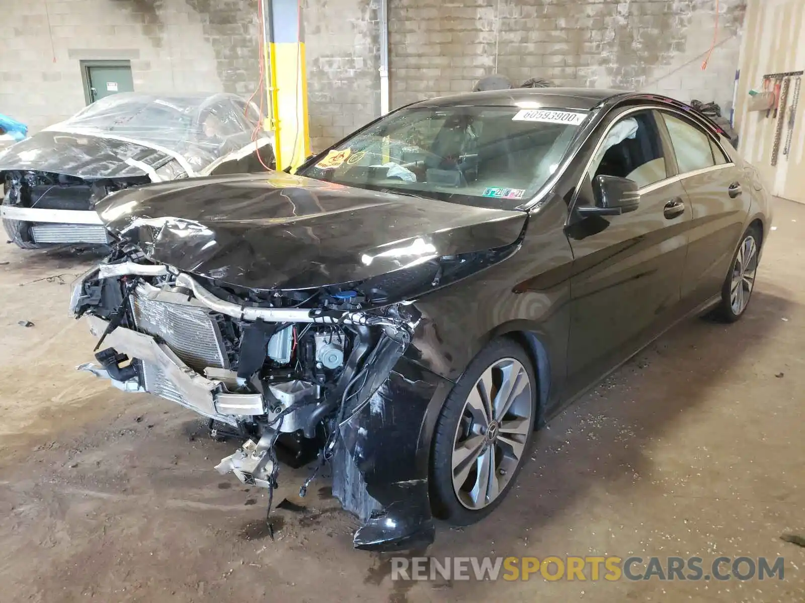 2 Photograph of a damaged car WDDSJ4GB6KN759946 MERCEDES-BENZ C CLASS 2019