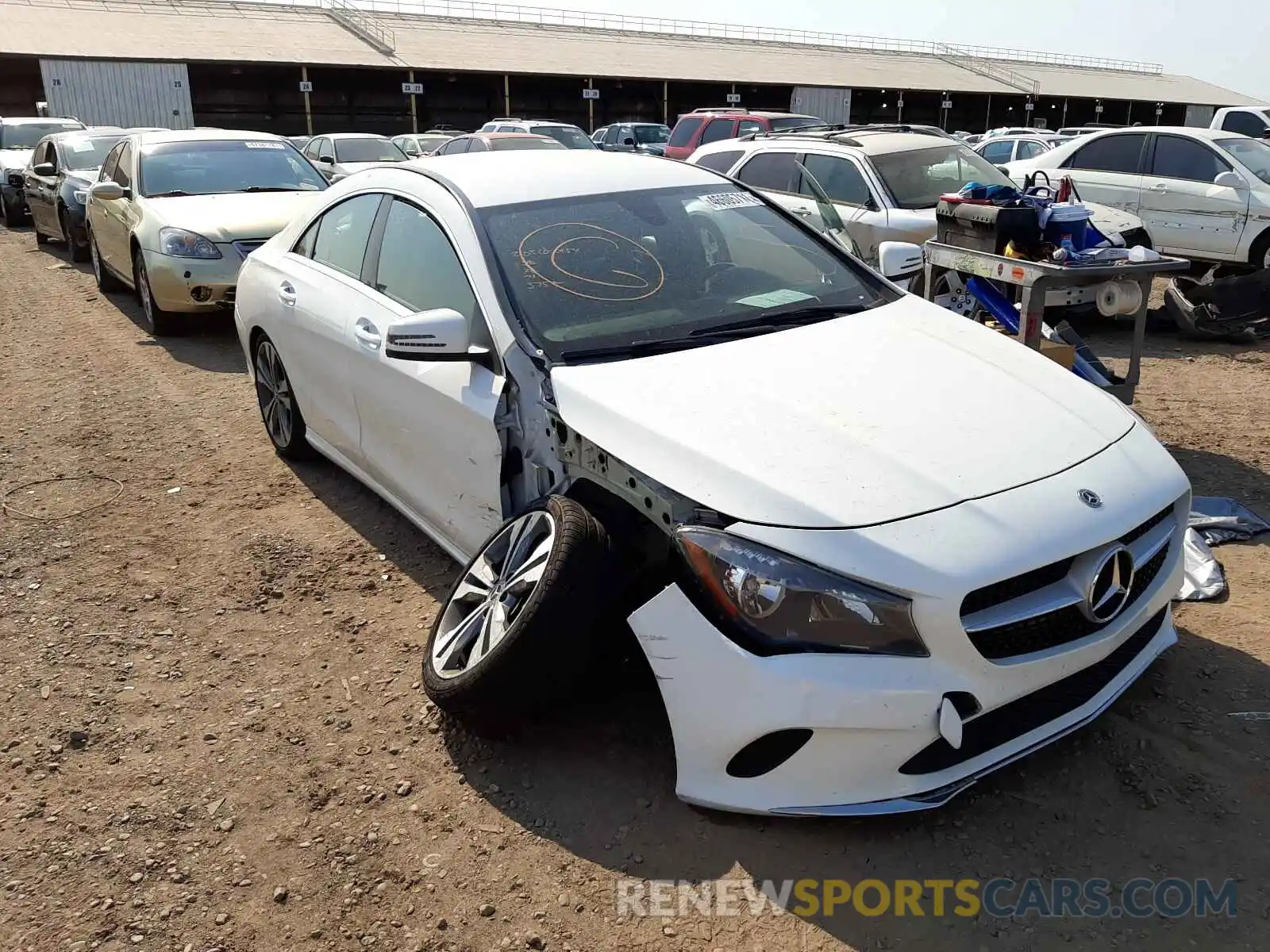 1 Photograph of a damaged car WDDSJ4GB7KN743755 MERCEDES-BENZ C CLASS 2019