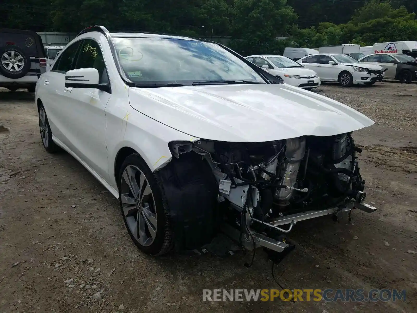 1 Photograph of a damaged car WDDSJ4GB7KN771734 MERCEDES-BENZ C CLASS 2019