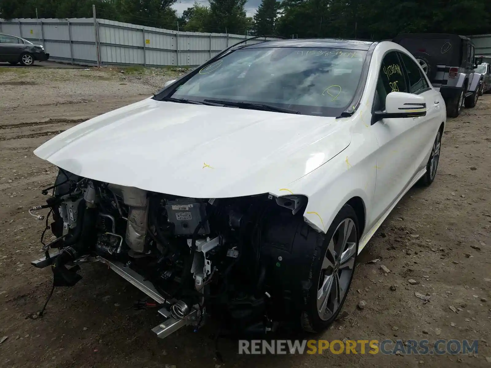 2 Photograph of a damaged car WDDSJ4GB7KN771734 MERCEDES-BENZ C CLASS 2019