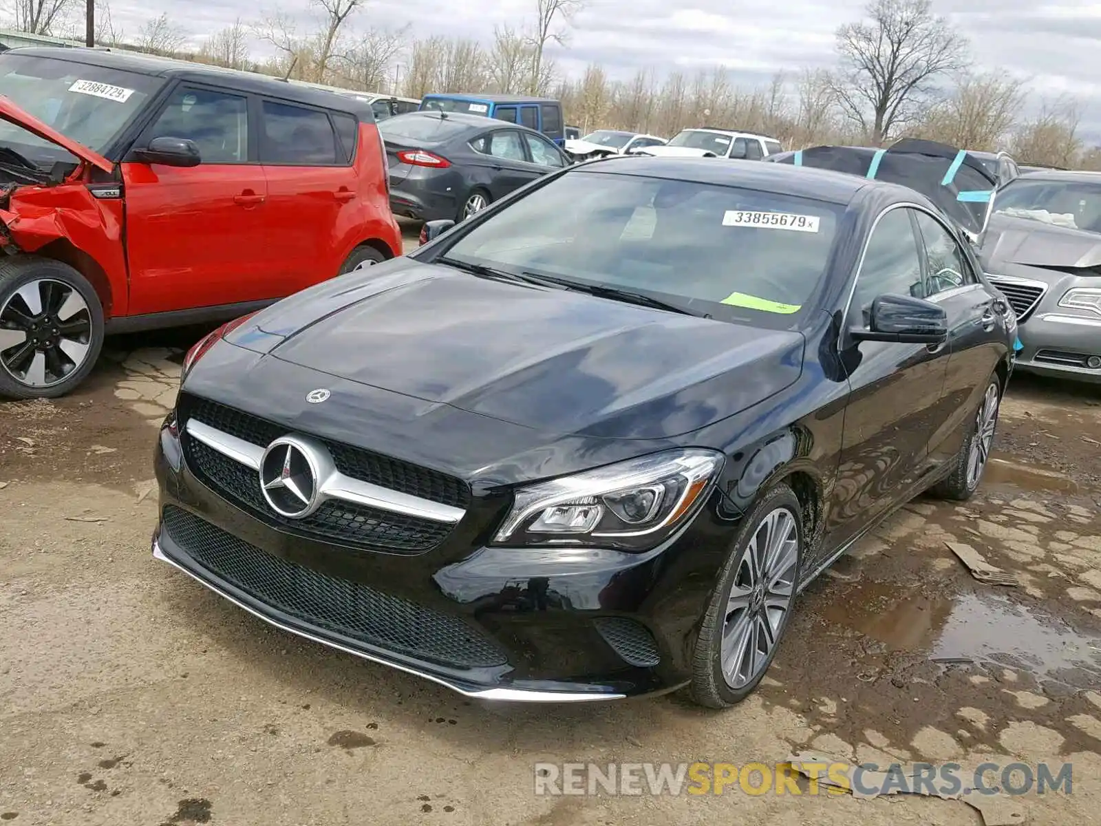 2 Photograph of a damaged car WDDSJ4GB8KN727421 MERCEDES-BENZ C CLASS 2019