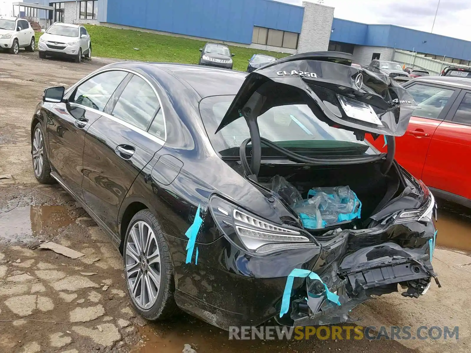 3 Photograph of a damaged car WDDSJ4GB8KN727421 MERCEDES-BENZ C CLASS 2019