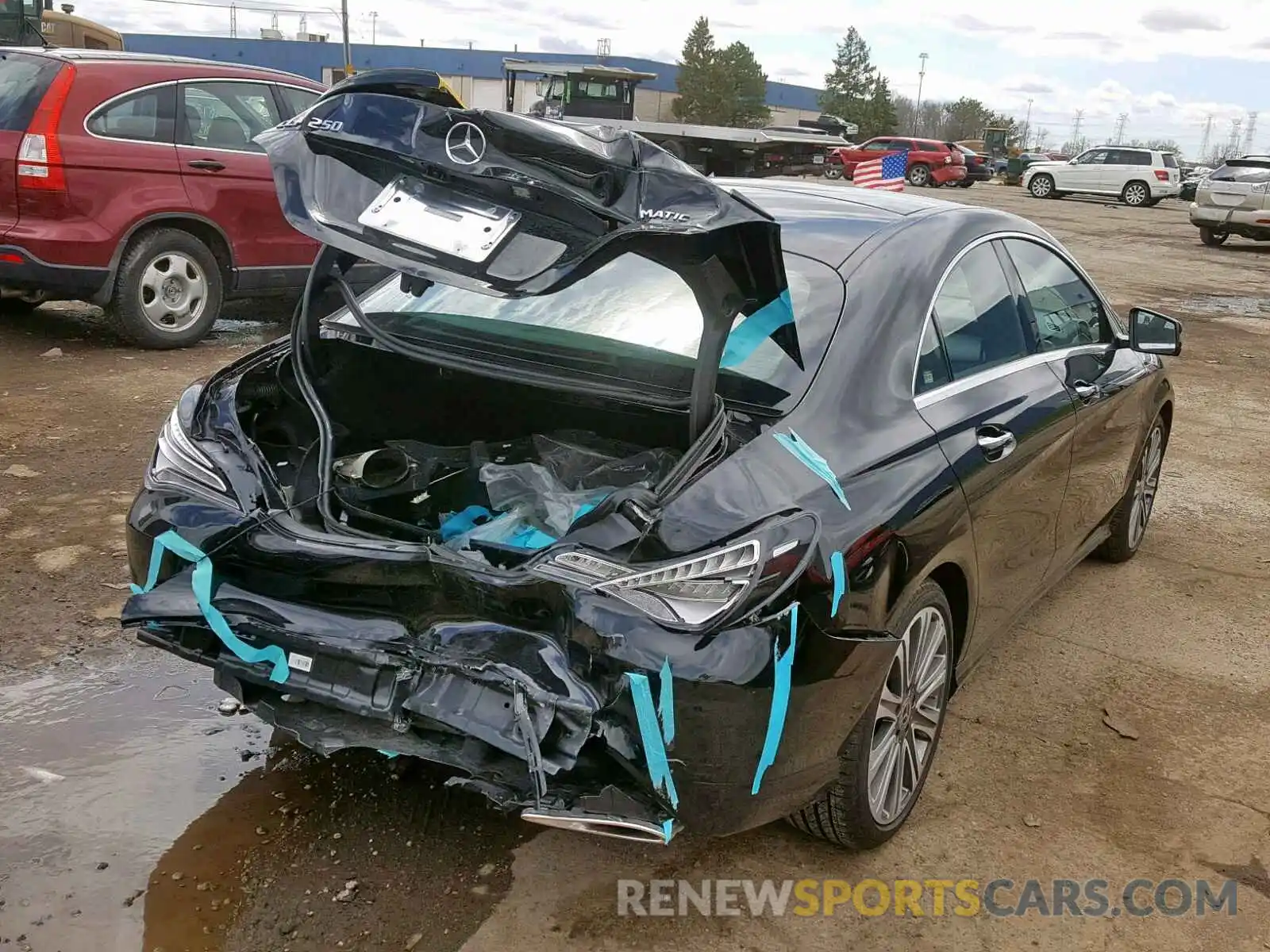 4 Photograph of a damaged car WDDSJ4GB8KN727421 MERCEDES-BENZ C CLASS 2019