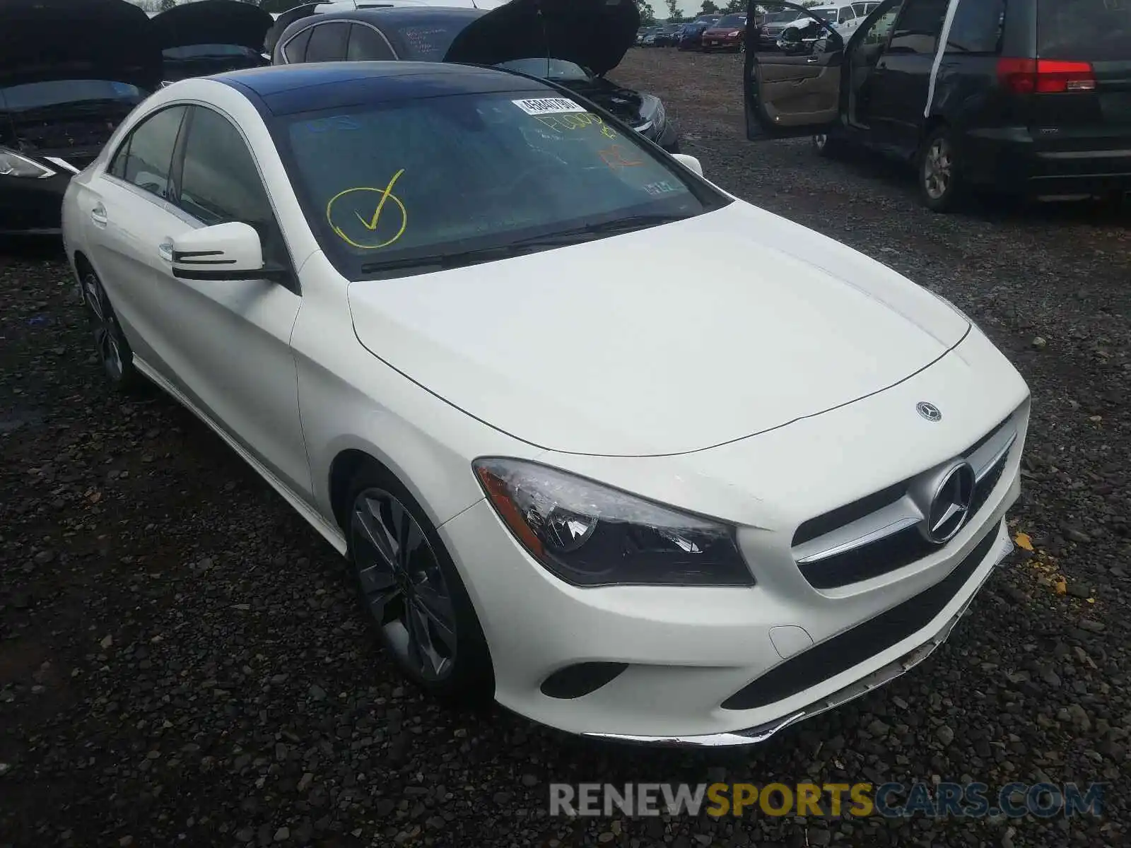 1 Photograph of a damaged car WDDSJ4GB8KN744770 MERCEDES-BENZ C CLASS 2019