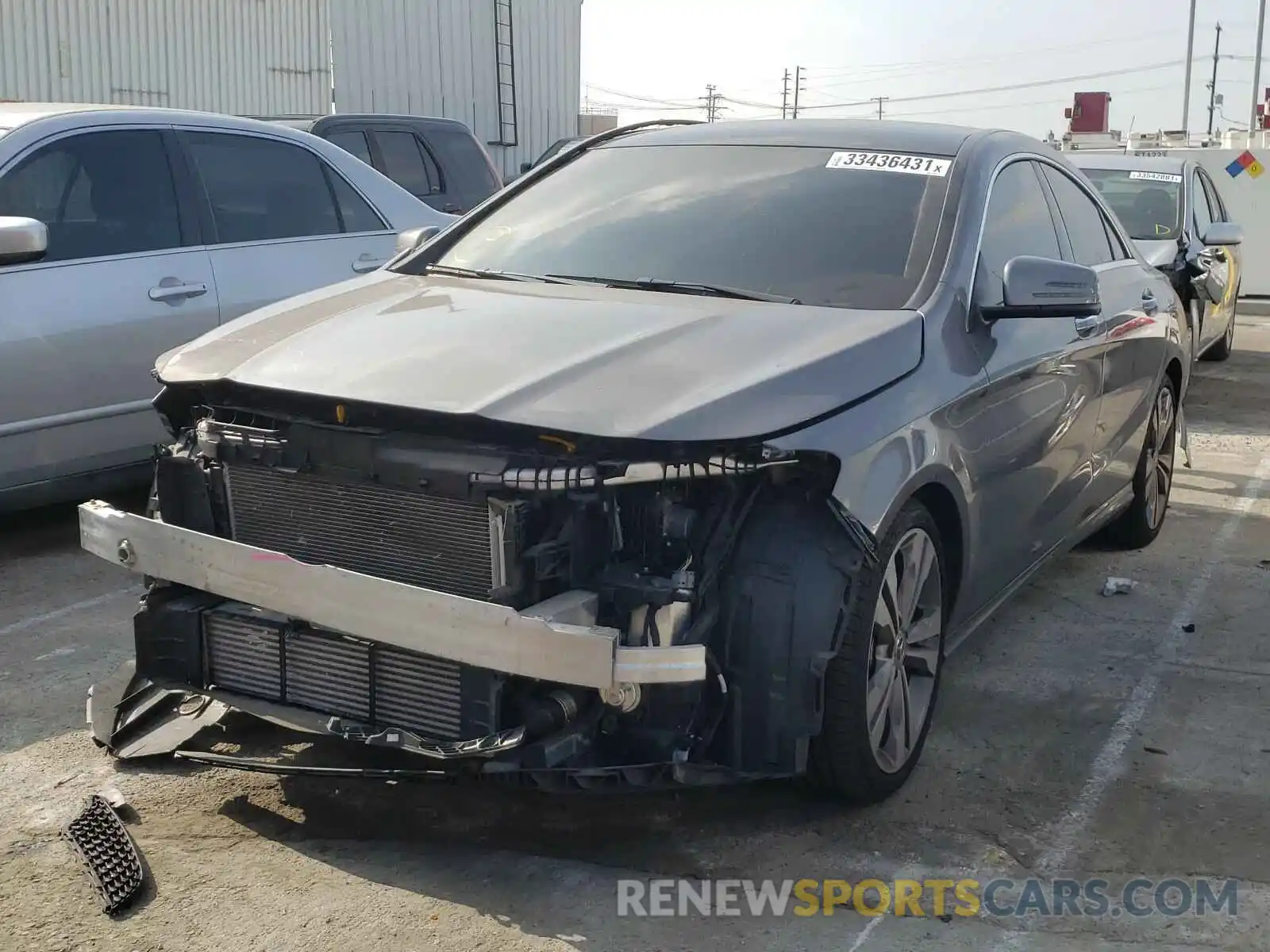 2 Photograph of a damaged car WDDSJ4GB9KN748729 MERCEDES-BENZ C CLASS 2019