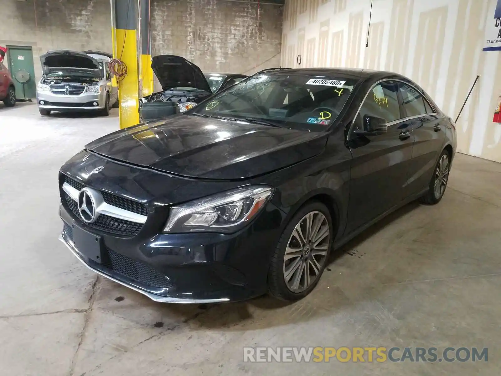 2 Photograph of a damaged car WDDSJ4GB9KN765773 MERCEDES-BENZ C CLASS 2019